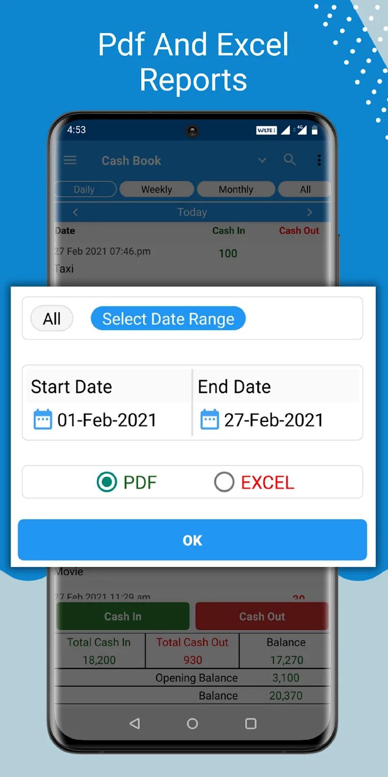 Cash Book- daily expenses Screenshot 4