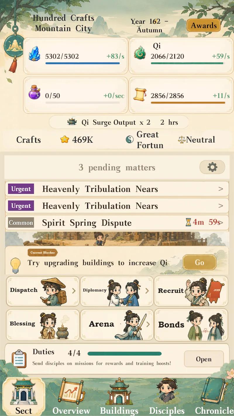 Cultivation Sect Simulator Screenshot 1