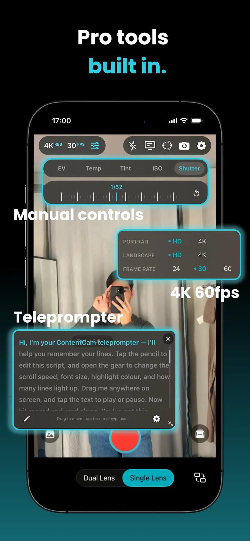 ContentCam: Dual Camera Video Screenshot 4