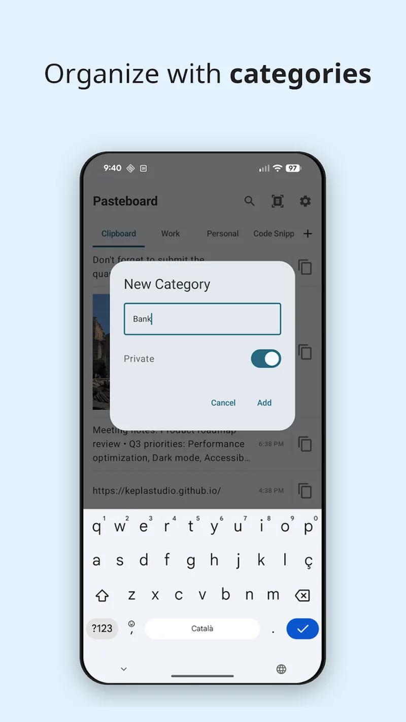 Pasteboard: Clipboard Manager Screenshot 3