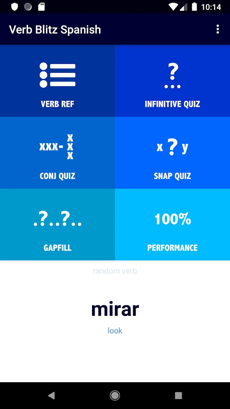 Spanish Verb Blitz Pro Screenshot 1