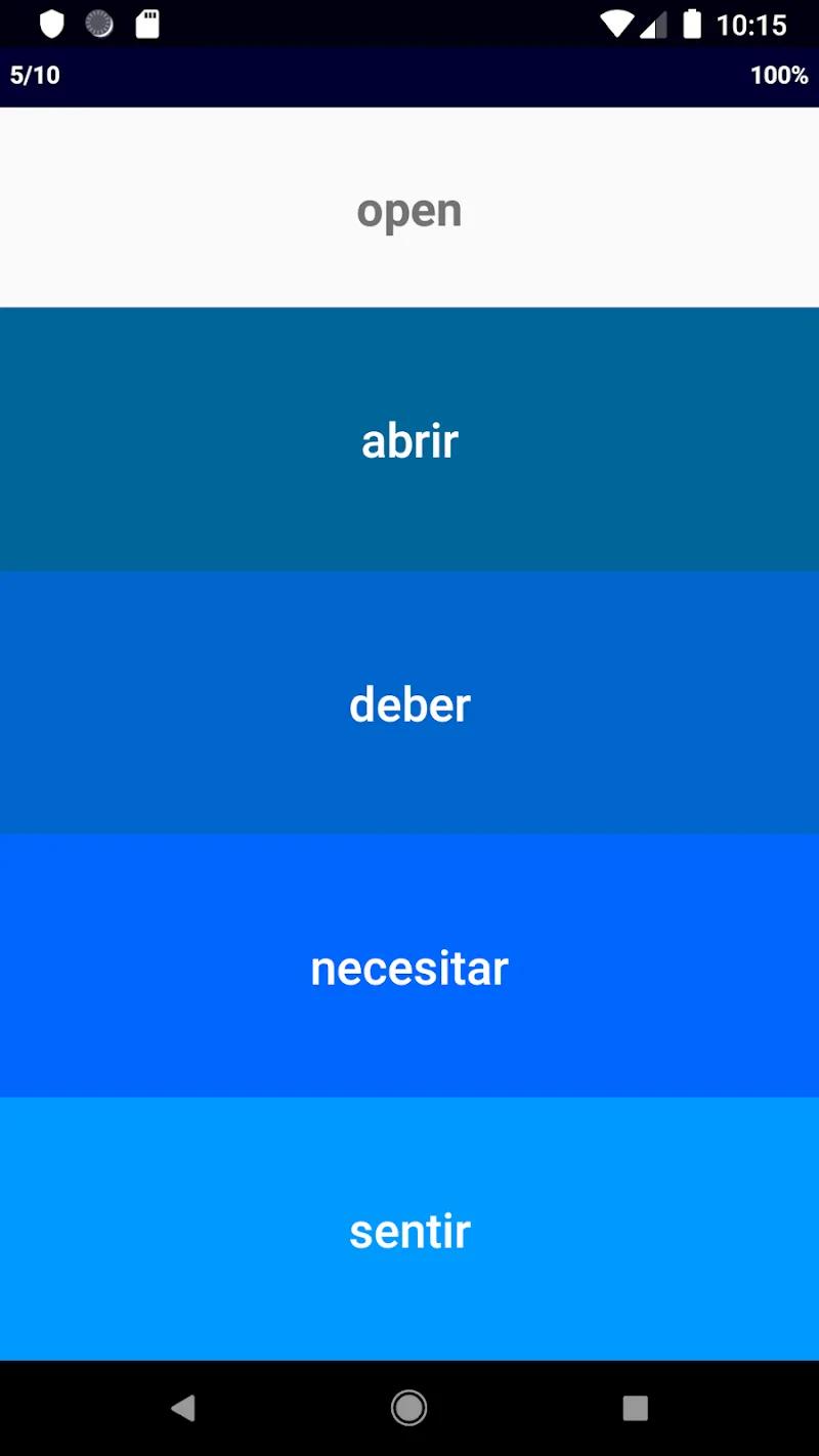 Spanish Verb Blitz Pro Screenshot 4