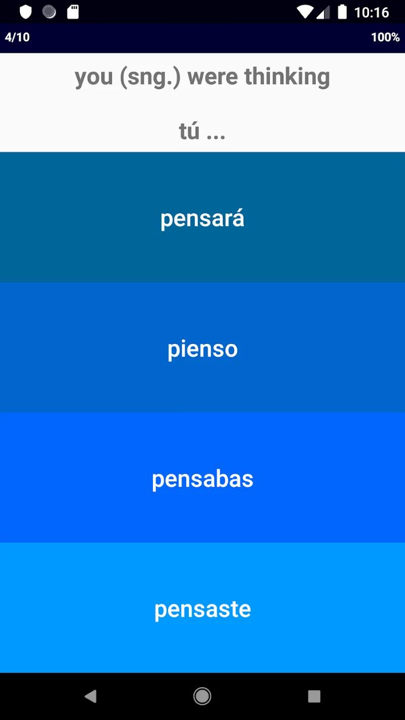 Spanish Verb Blitz Pro Screenshot 5