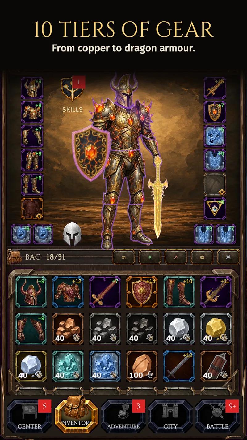 Forgekin: Idle MMORPG Screenshot 1