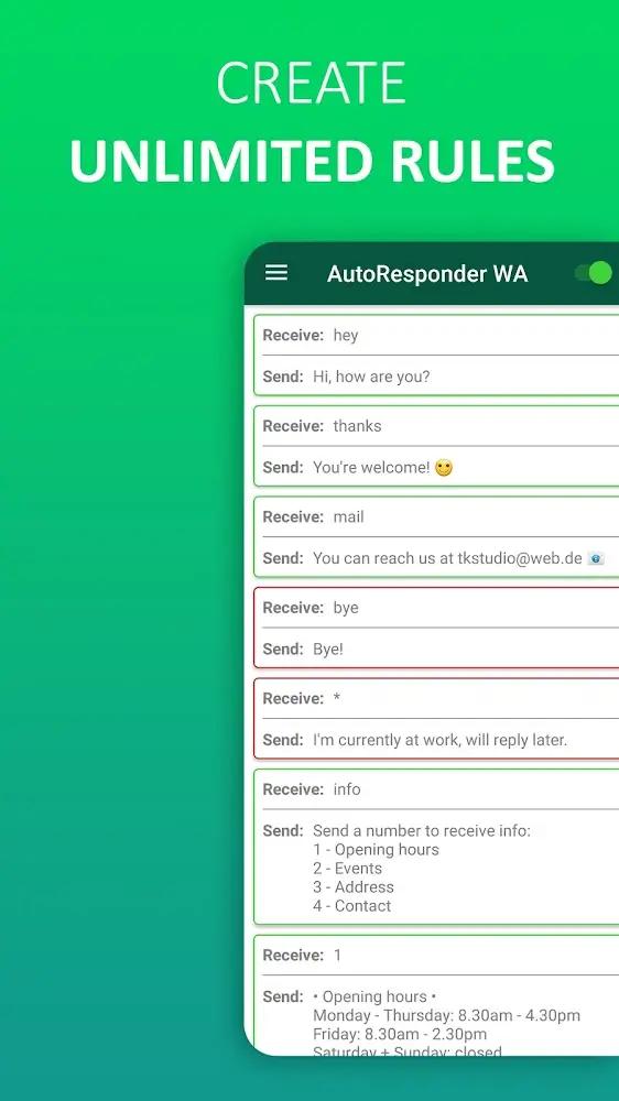 AutoResponder for WhatsApp Screenshot 3