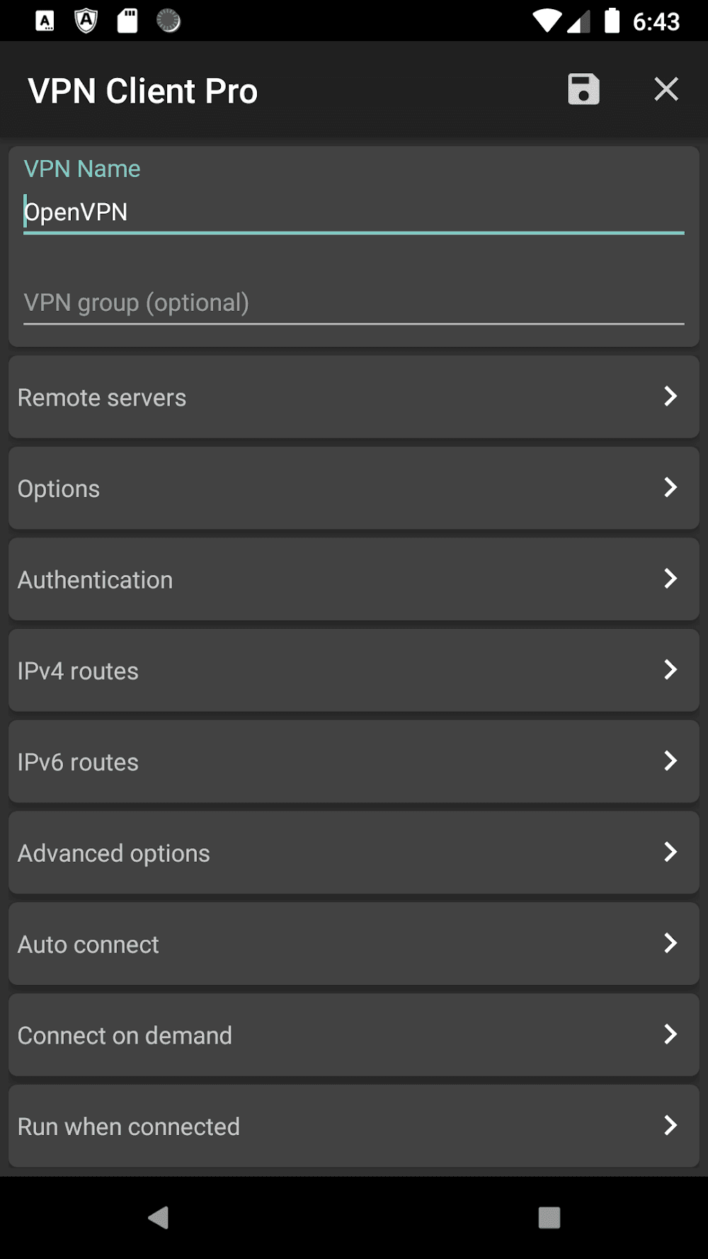VPN Client Pro Screenshot 2