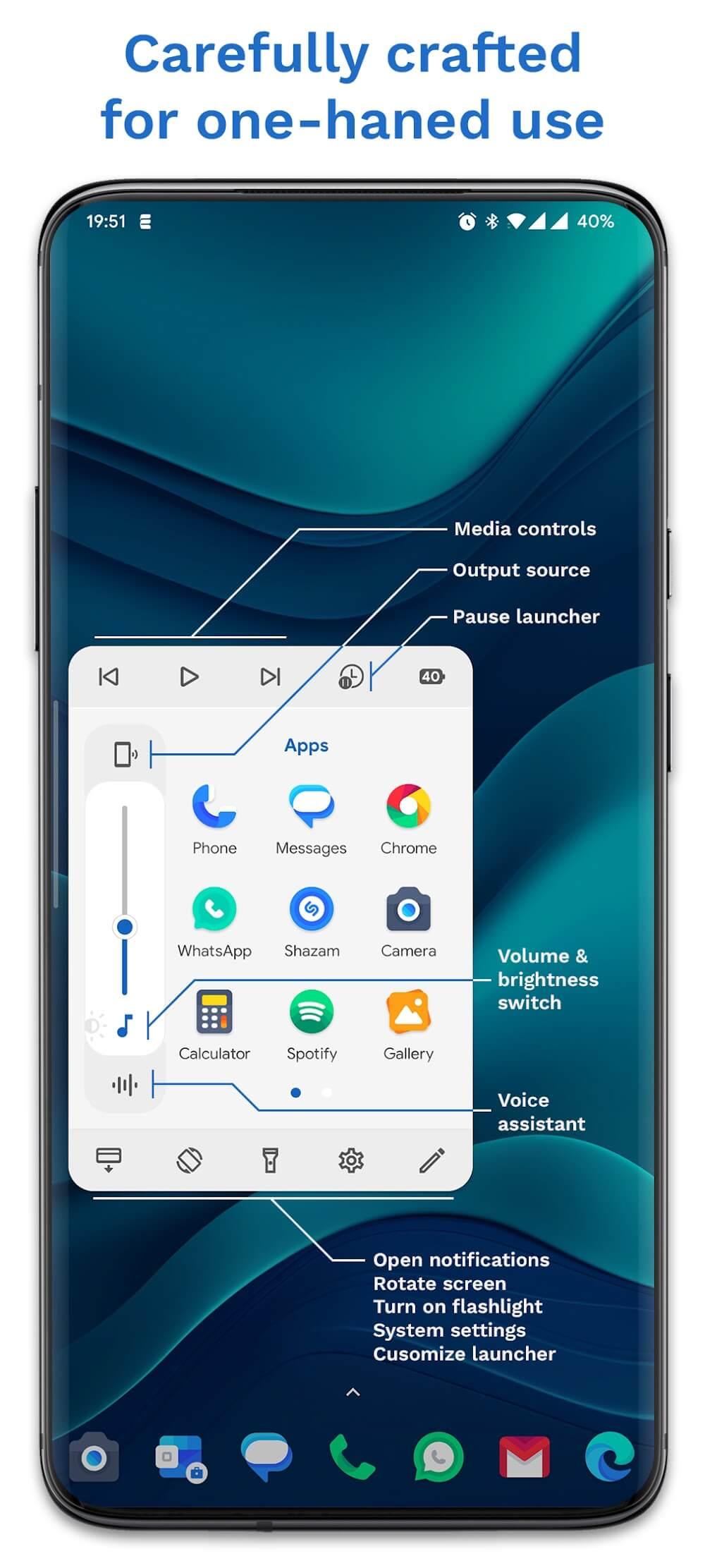 Edge Card Launcher Screenshot 2