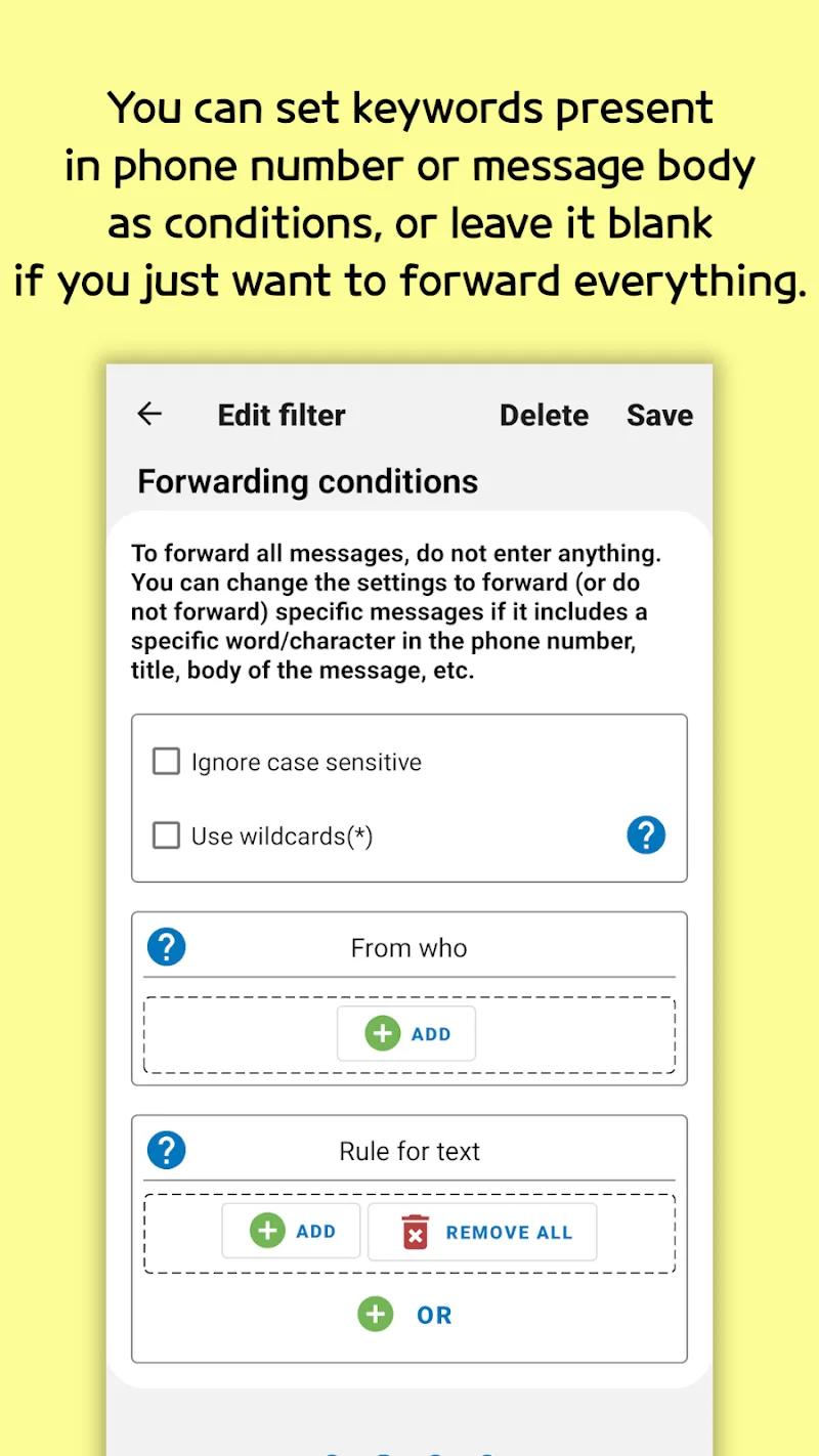 SMS Forwarder Screenshot 3