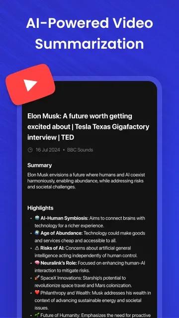 Summarify: AI Video Summarizer Screenshot 1